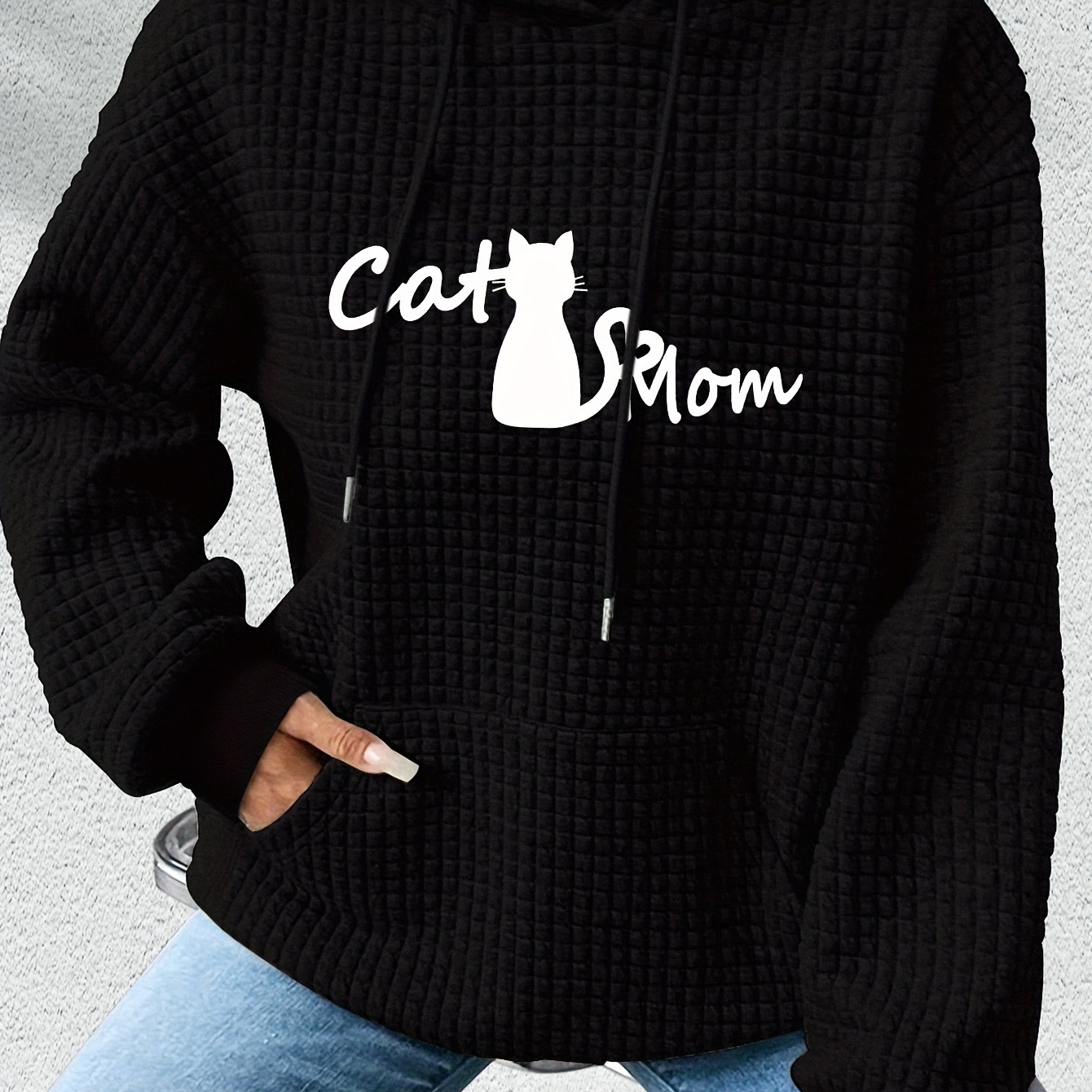 Women's Cute Applique Hoodie - Polyester Knit Fabric With Spandex, Animal Pattern, Hooded Pullover For All
Women's Cute Applique Hoodie - Polyester Knit Fabric With Spandex, Animal Pattern, Hooded Pullover For All