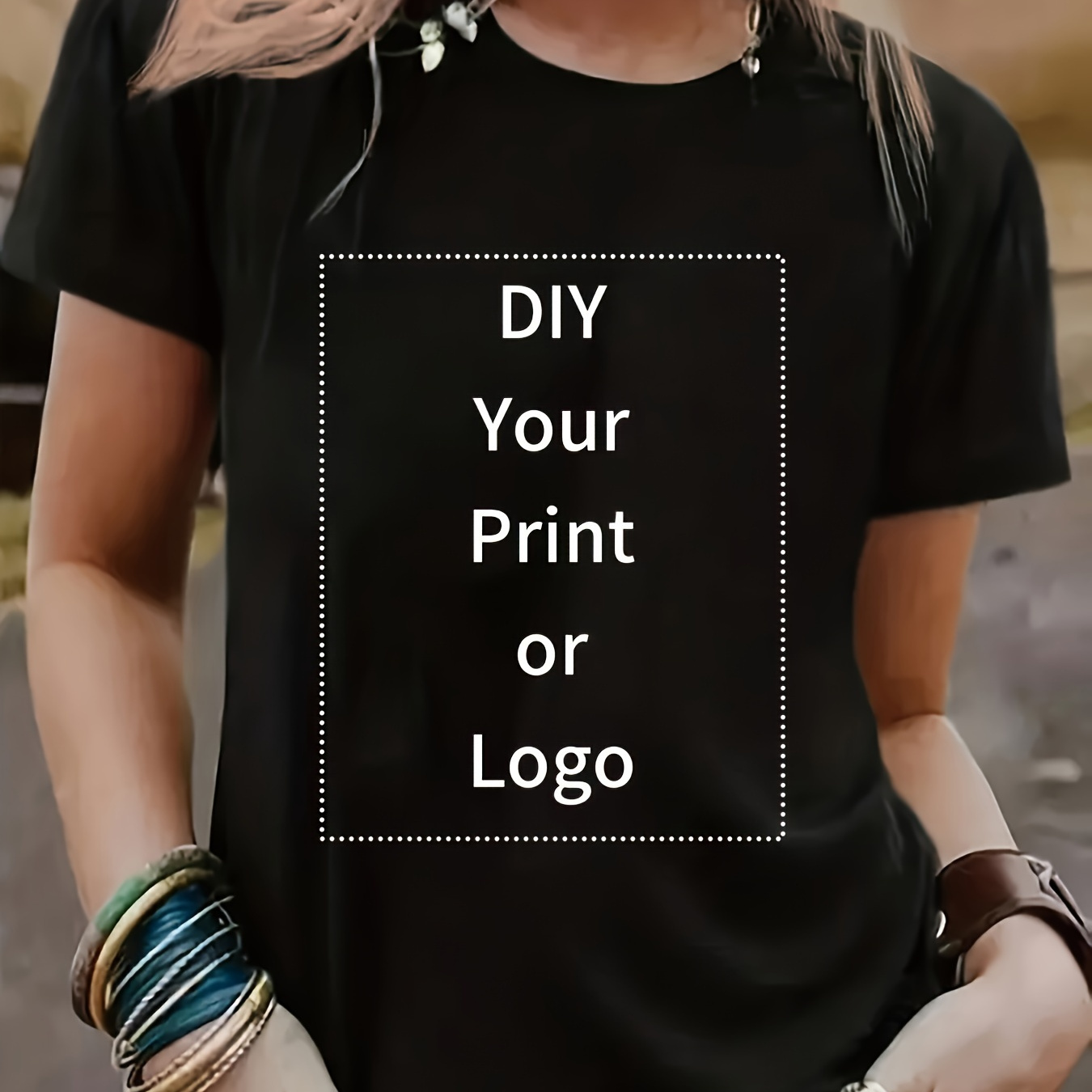 Customized Picture Print T-shirt, Casual Short Sleeve Crew Neck T-shirt For , Women's Clothing
Customized Picture Print T-shirt, Casual Short Sleeve Crew Neck T-shirt For , Women's Clothing