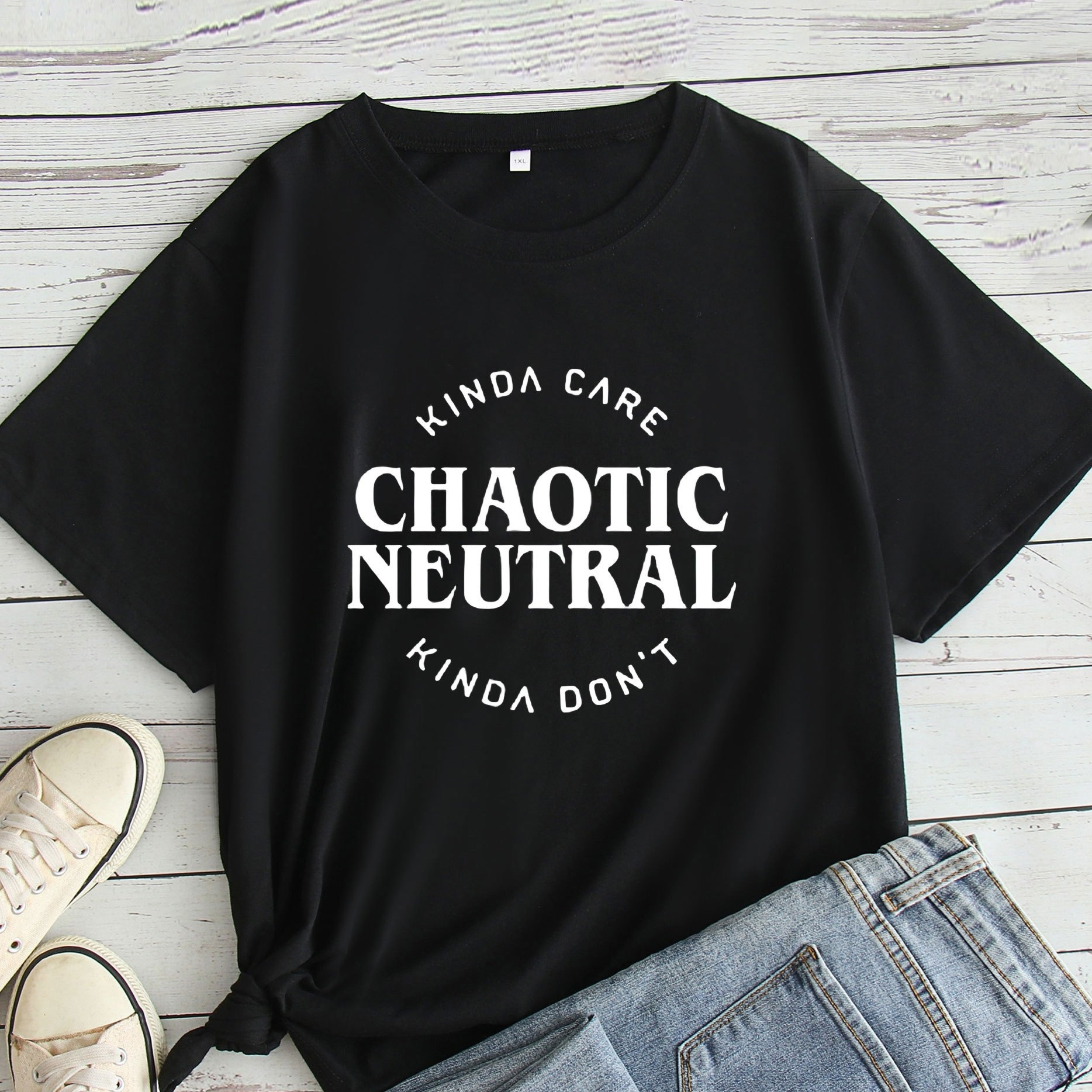 Plus Size Print Crew Neck T-shirt, Casual Short Sleeve T-shirt For Spring & Summer, Women's Plus Size Clothing
Plus Size Print Crew Neck T-shirt, Casual Short Sleeve T-shirt For Spring & Summer, Women's Plus Size Clothing
