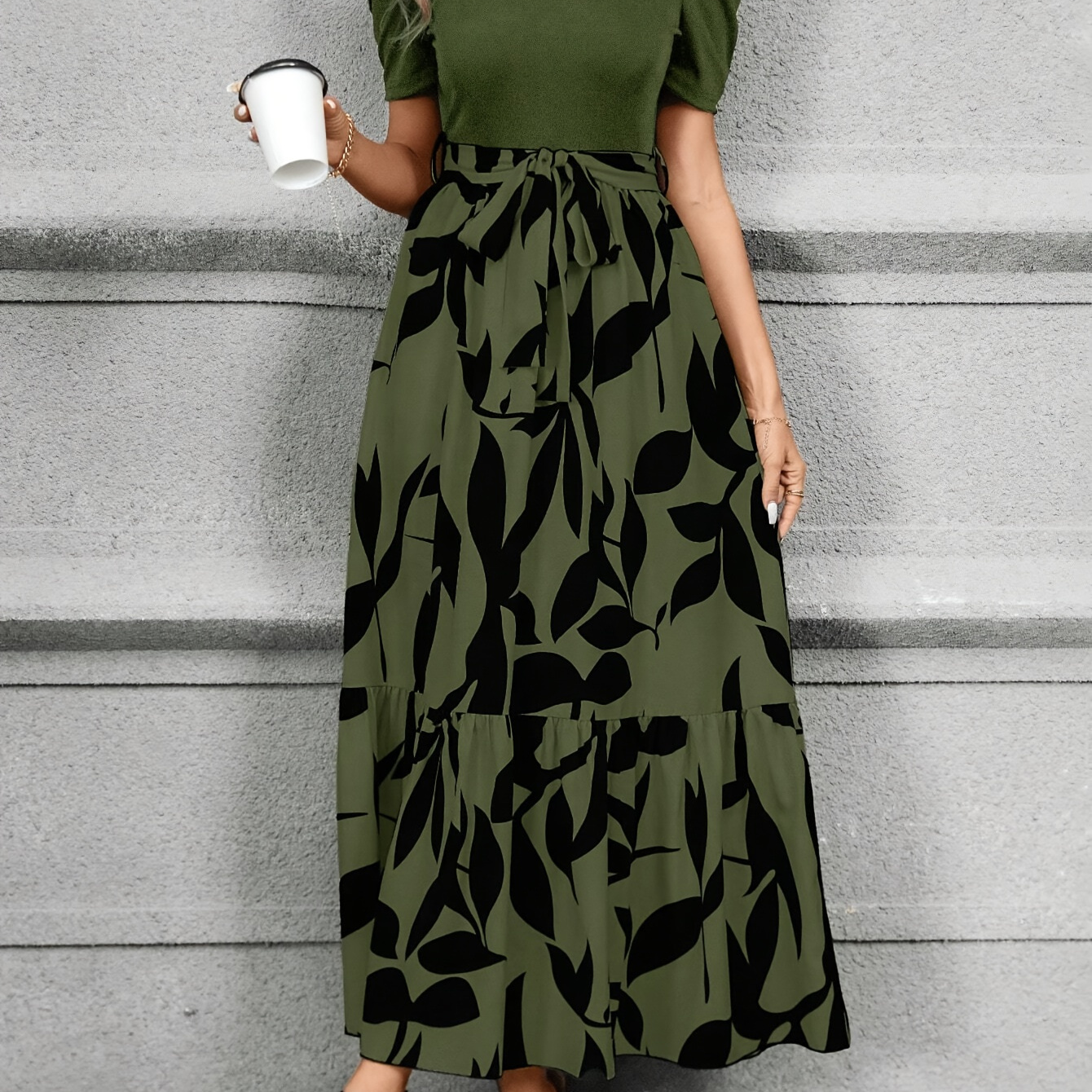 Print Midi Dress With Belt - Crew Neck, Short Sleeve, Non-stretch Polyester - Machine Washable - All
Print Midi Dress With Belt - Crew Neck, Short Sleeve, Non-stretch Polyester - Machine Washable - All