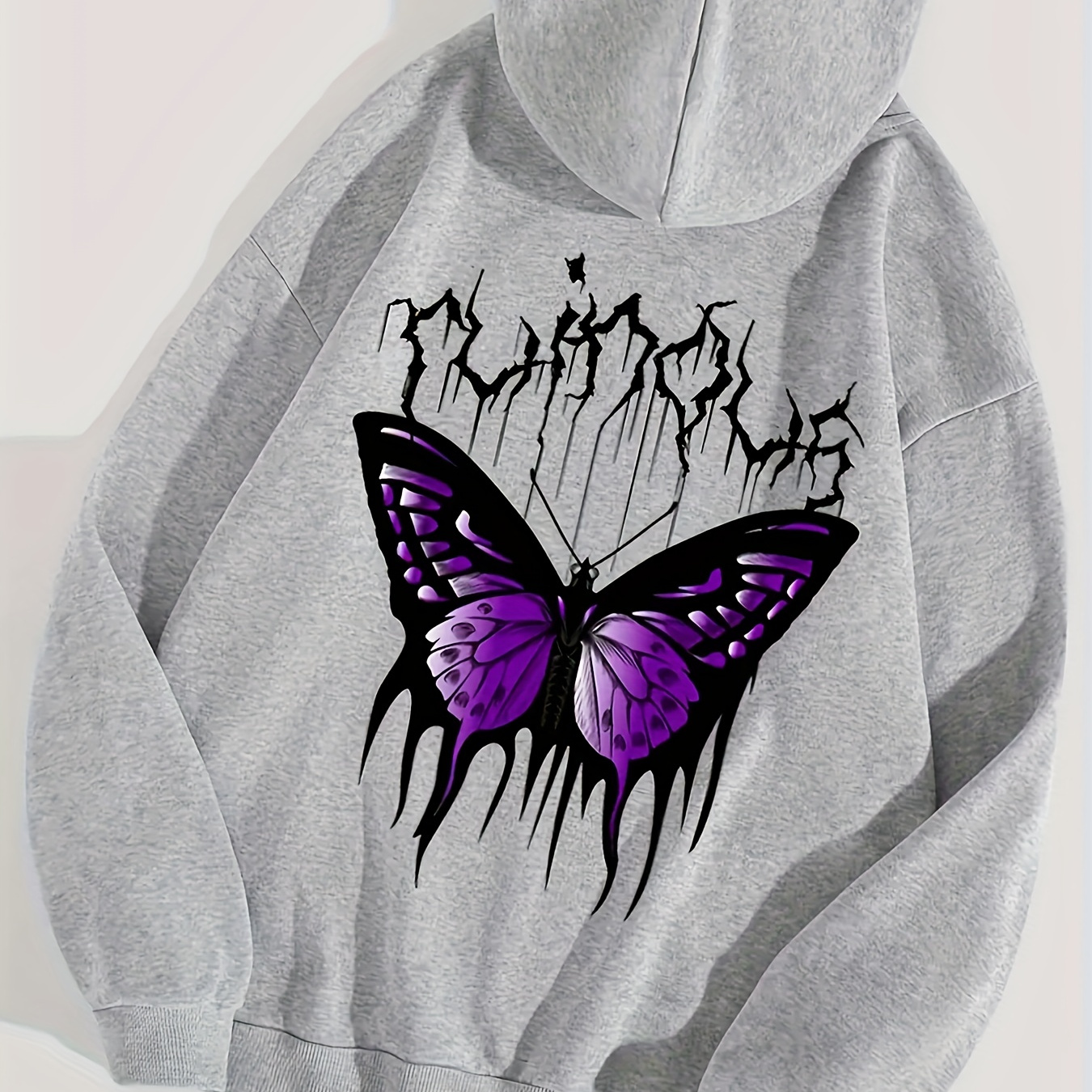 Butterfly Print Hoodie, Drawstring Casual Hooded Sweatshirt For Winter & Fall, Women's Clothing
Butterfly Print Hoodie, Drawstring Casual Hooded Sweatshirt For Winter & Fall, Women's Clothing