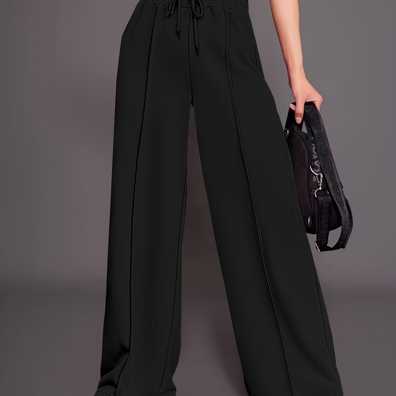 Solid Color Straight Leg Sweatpants, Casual Drawstring Waist Pants For Fall & Winter, Women's Clothing
Solid Color Straight Leg Sweatpants, Casual Drawstring Waist Pants For Fall & Winter, Women's Clothing
