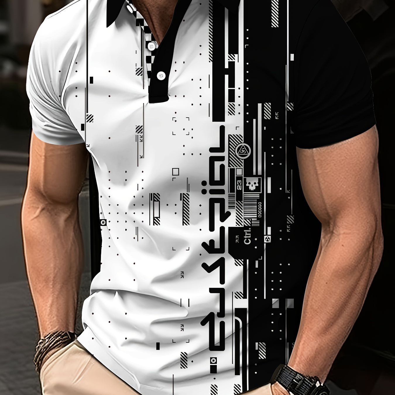 Men's Color Short Sleeve Lapel Golf Shirts, Slight Stretch Regular Fit Summer Tops, Summer Golf Shirts
Men's Color Short Sleeve Lapel Golf Shirts, Slight Stretch Regular Fit Summer Tops, Summer Golf Shirts