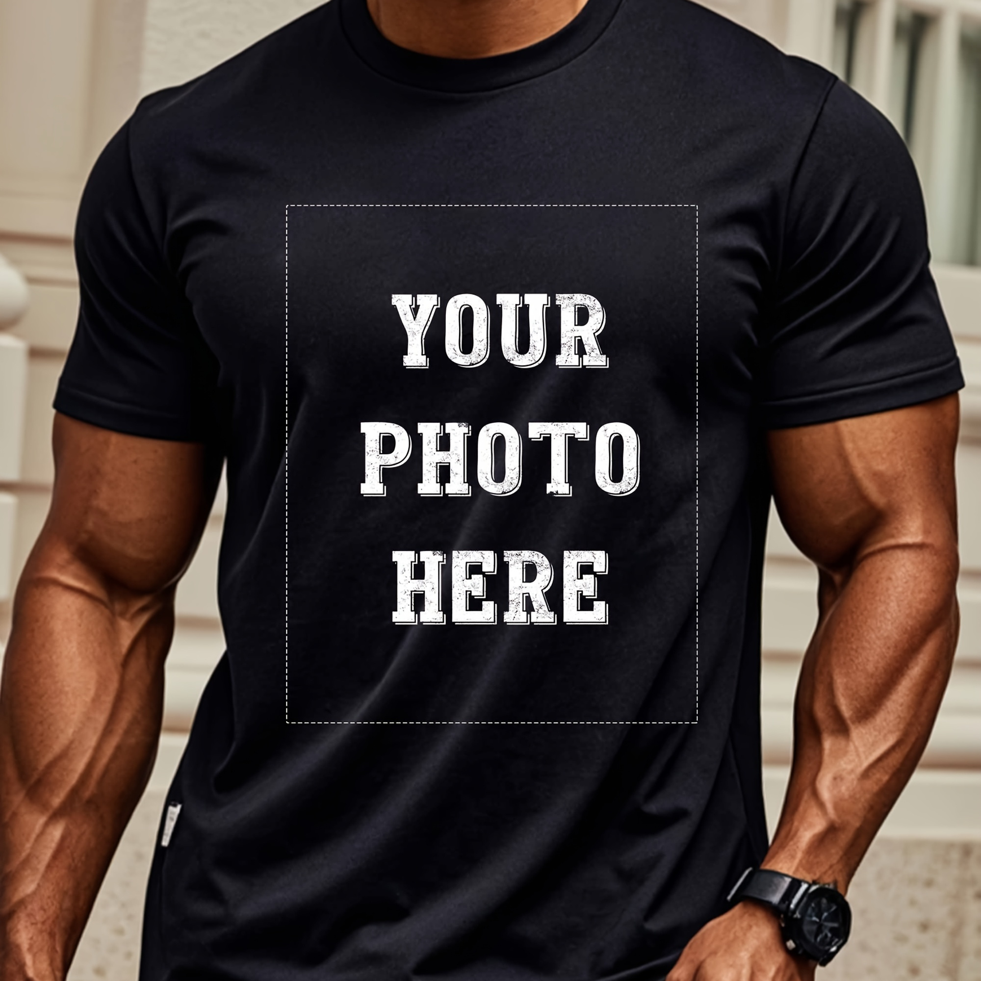 1pc Customizable Men's T-shirt, 100% Cotton Casual Crew Neck Tee With Personalized Photo, Short Sleeve, Regular Fit, Sports & , S-3xl
1pc Customizable Men's T-shirt, 100% Cotton Casual Crew Neck Tee With Personalized Photo, Short Sleeve, Regular Fit, Sports & , S-3xl