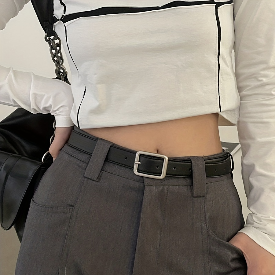 Rectangular Buckle Black Belt Unisex Pu Leather Simple Casual Belts Vintage Jeans Pants Belt For Women Men
Rectangular Buckle Black Belt Unisex Pu Leather Simple Casual Belts Vintage Jeans Pants Belt For Women Men