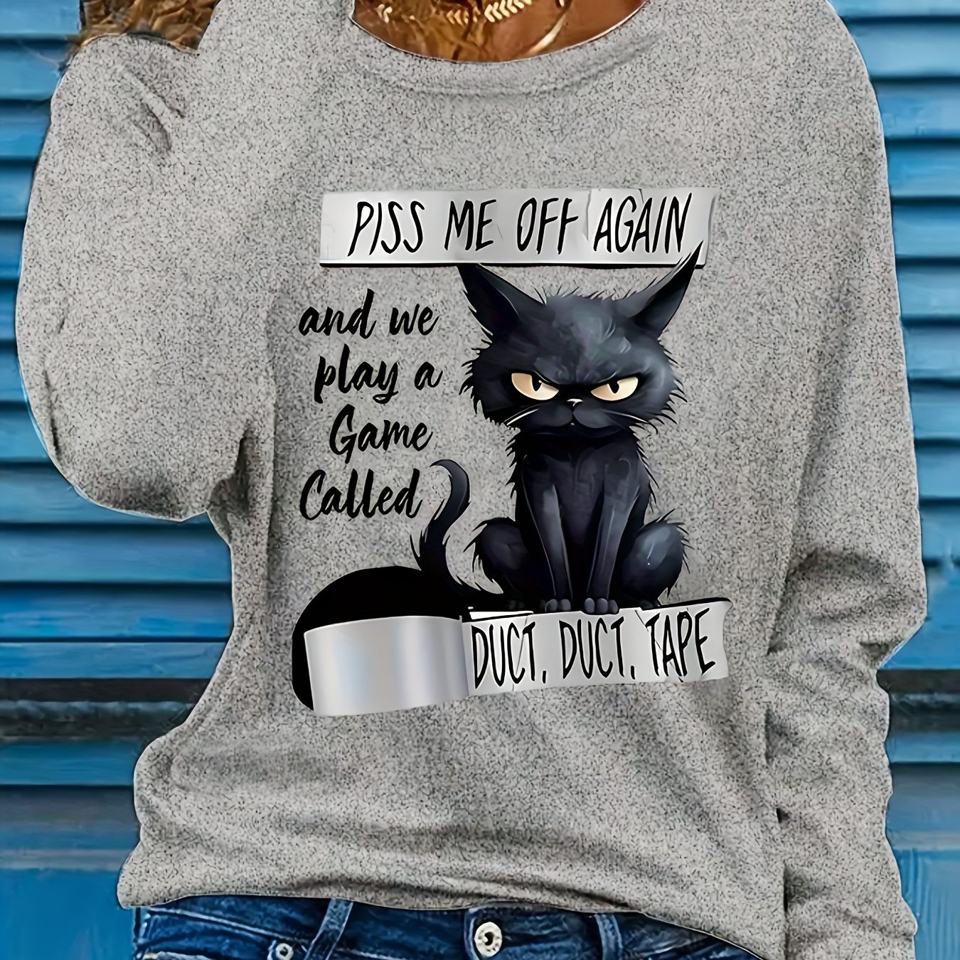 Women's Simple Cartoon Cat Print Graphic Casual Sports Long Sleeve Crew Neck Long Sleeve T-shirt
Women's Simple Cartoon Cat Print Graphic Casual Sports Long Sleeve Crew Neck Long Sleeve T-shirt