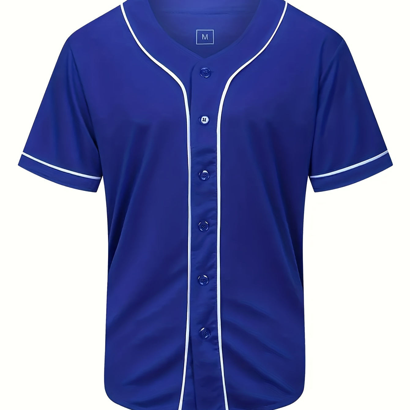 Men's Stylish Solid Baseball Jersey, Casual Breathable V Neck Short Sleeve Tee Top For Playing Baseball
Men's Stylish Solid Baseball Jersey, Casual Breathable V Neck Short Sleeve Tee Top For Playing Baseball