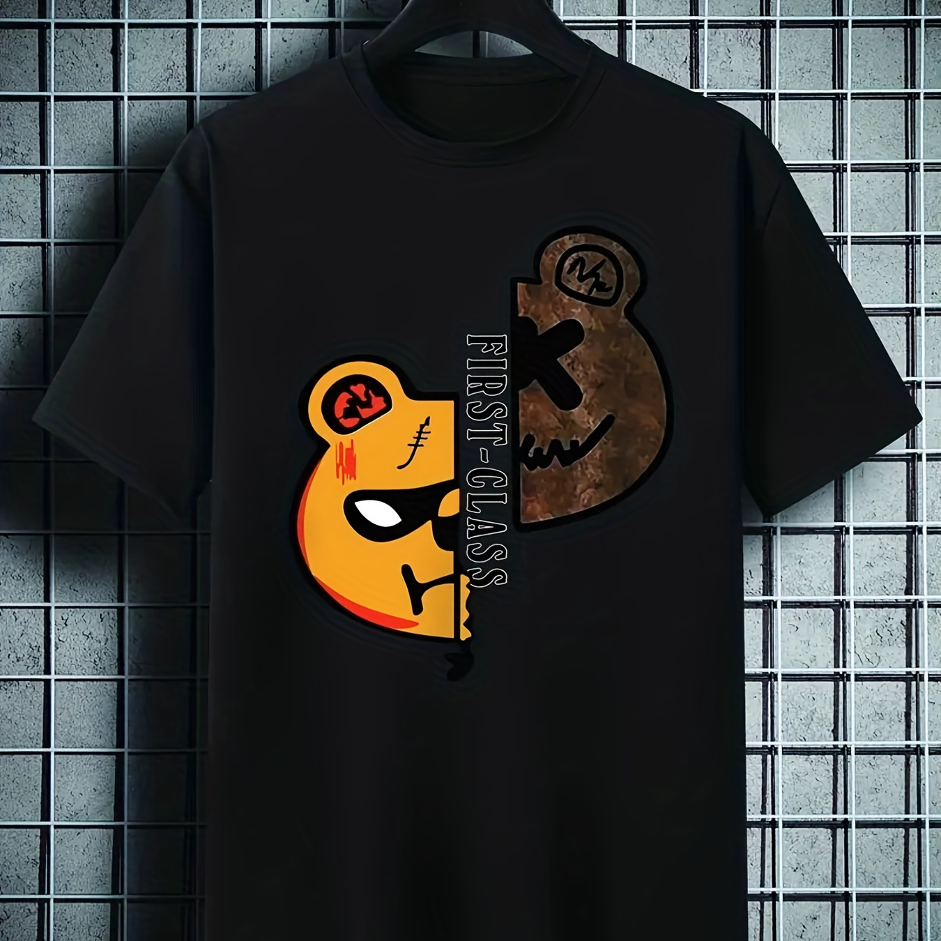 Trendy Bear Print Boys Creative T-shirt, Casual Lightweight Comfy Short Sleeve Tee Tops, Kids Clothes For Summer
Trendy Bear Print Boys Creative T-shirt, Casual Lightweight Comfy Short Sleeve Tee Tops, Kids Clothes For Summer