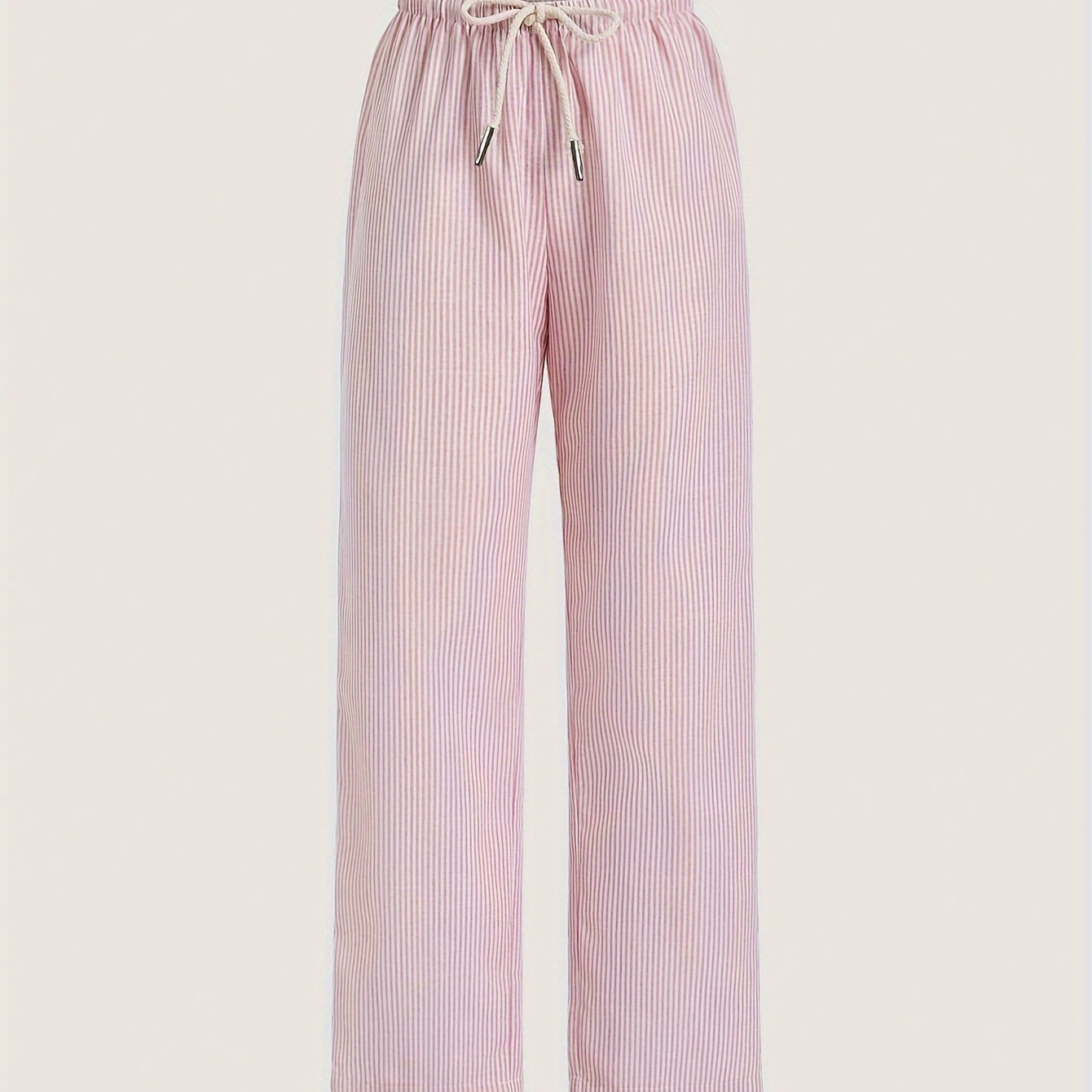 Striped Print Drawstring Pants, Casual Elastic Waist Pants For Spring & Fall, Women's Clothing
Striped Print Drawstring Pants, Casual Elastic Waist Pants For Spring & Fall, Women's Clothing