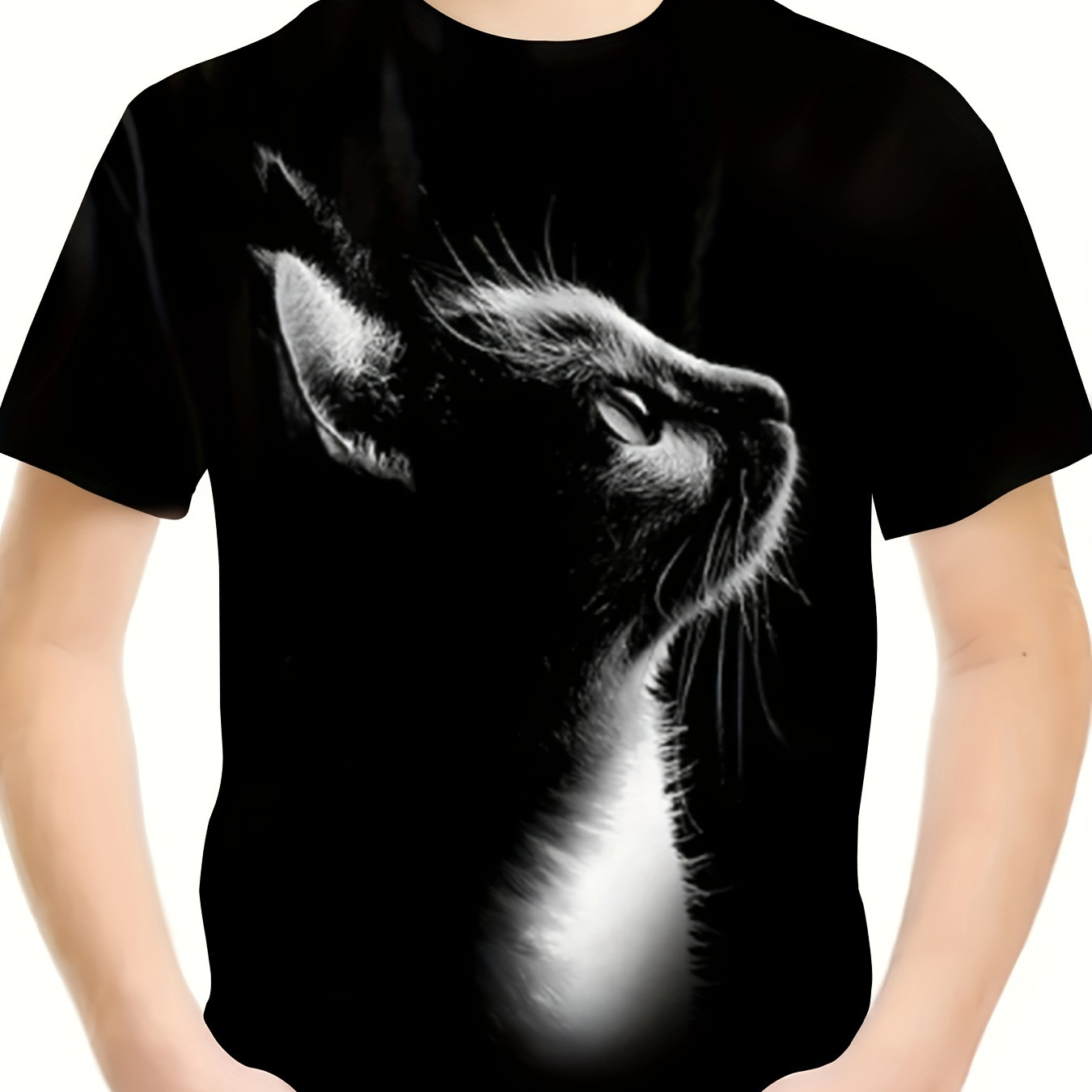 3d Cat Graphic Print Tee, Girls Casual & Trendy T-shirt For Spring & Summer, Girls Comfy Clothes For Street Wear
3d Cat Graphic Print Tee, Girls Casual & Trendy T-shirt For Spring & Summer, Girls Comfy Clothes For Street Wear