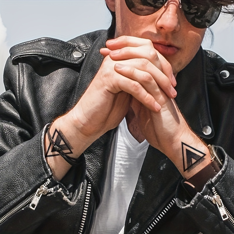Abecome 1pc Virtual-real Triangle Tattoo Stickers Herbal Semi-permanent Cool Arm Waterproof Durable Stickers For Men And Women, Ideal Choice For Gifts
Abecome 1pc Virtual-real Triangle Tattoo Stickers Herbal Semi-permanent Cool Arm Waterproof Durable Stickers For Men And Women, Ideal Choice For Gifts