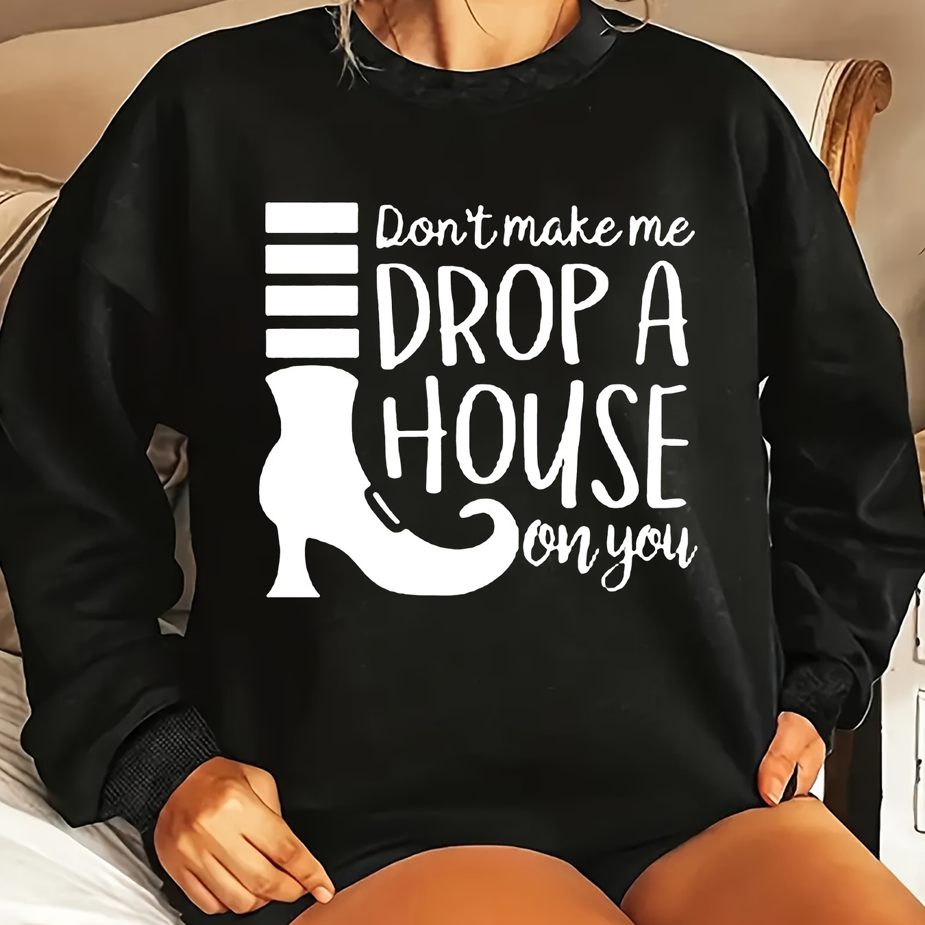 Plus Size Print Pullover Sweatshirt, Casual Long Sleeve Crew Neck Sweatshirt For Fall & Spring, Women's Plus Size Clothing
Plus Size Print Pullover Sweatshirt, Casual Long Sleeve Crew Neck Sweatshirt For Fall & Spring, Women's Plus Size Clothing