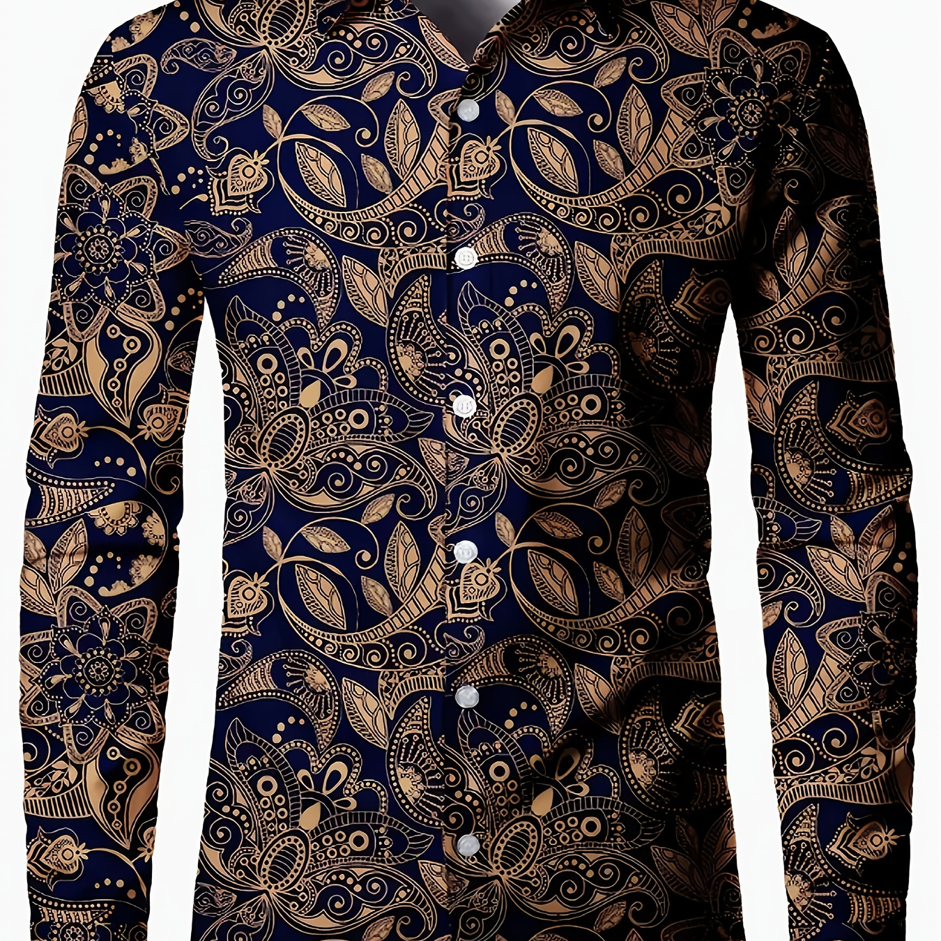 Men' Floral Print Long Sleeve Shirt, Casual Polyester 95% Elastane 5% , Regular Fit, Non-stretch Woven Fabric, Fall/winter Lapel Collar With Button , 120gsm
Men' Floral Print Long Sleeve Shirt, Casual Polyester 95% Elastane 5% , Regular Fit, Non-stretch Woven Fabric, Fall/winter Lapel Collar With Button , 120gsm