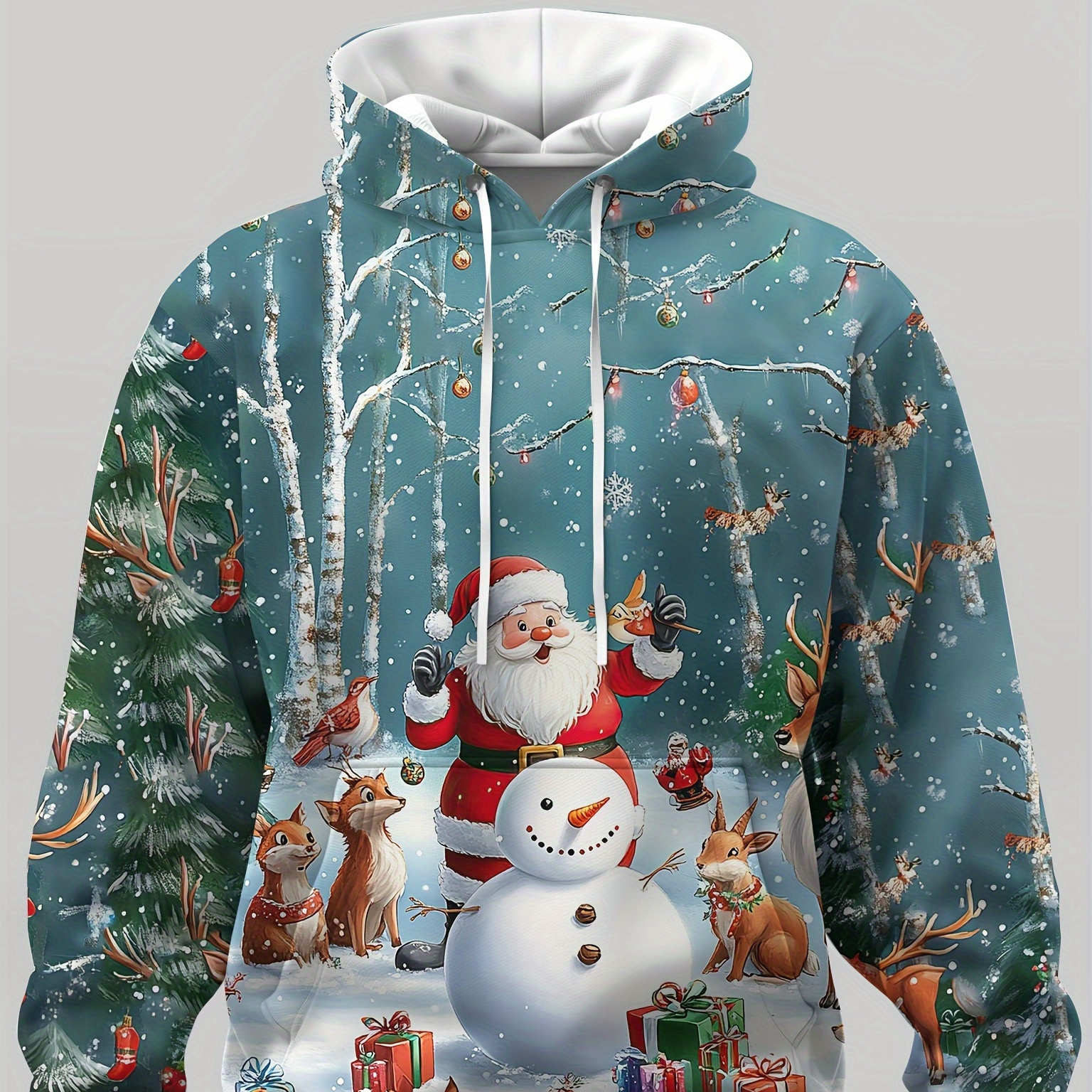 Christmas Santa With Snowman , Men's Cozy Drawstring Long Sleeve Sweatshirt Hoodie, Men's Casual Pullover Hooded Sweatshirt For
Christmas Santa With Snowman , Men's Cozy Drawstring Long Sleeve Sweatshirt Hoodie, Men's Casual Pullover Hooded Sweatshirt For