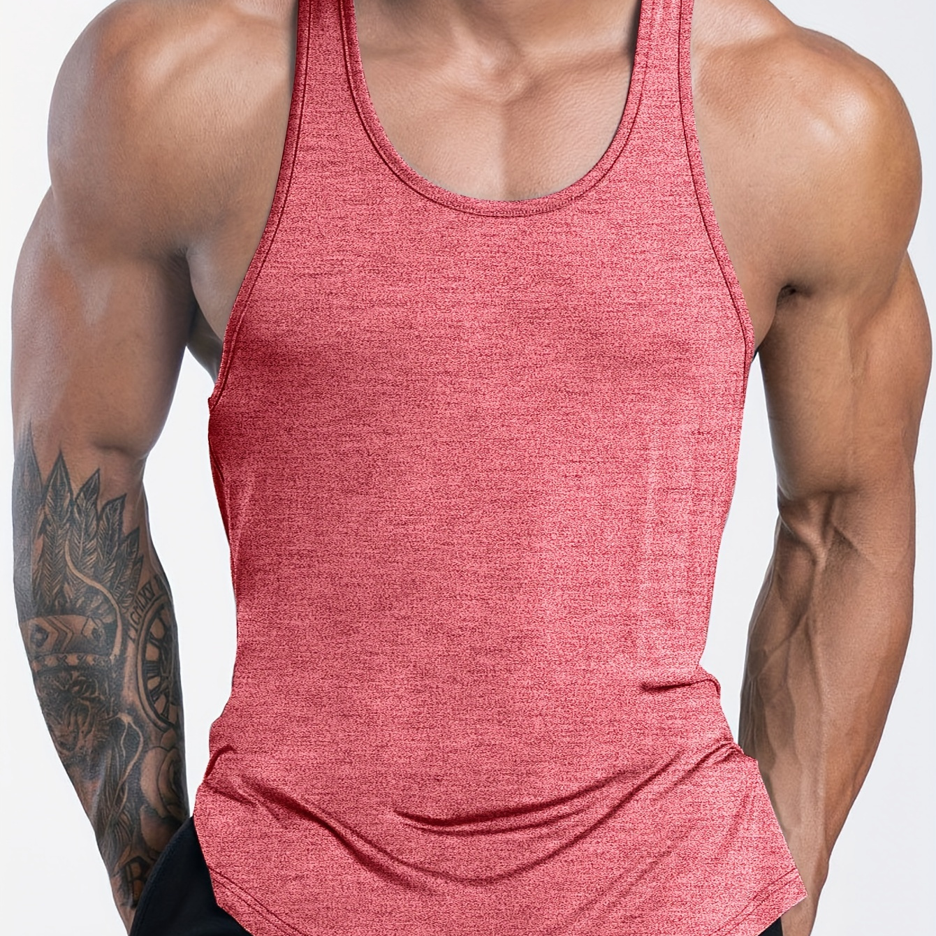 Men's Solid Color Workout Tank Top, Casual Loose Stretch Knitted Comfy Top For Gym Training Basketball
Men's Solid Color Workout Tank Top, Casual Loose Stretch Knitted Comfy Top For Gym Training Basketball