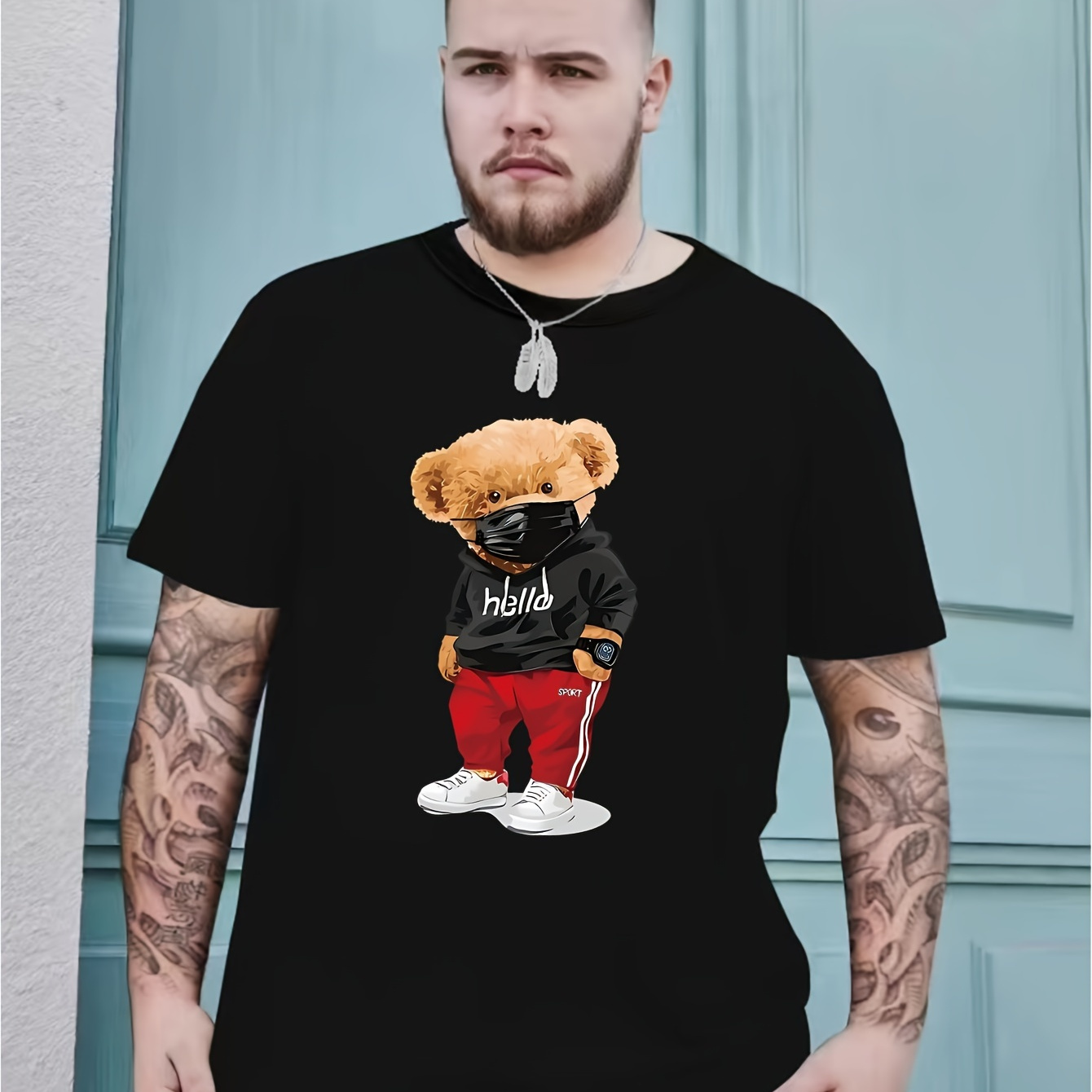 Plus Size Men's Cartoon Bear Graphic Print T-shirt Trendy Casual Tees, Men's Clothing
Plus Size Men's Cartoon Bear Graphic Print T-shirt Trendy Casual Tees, Men's Clothing