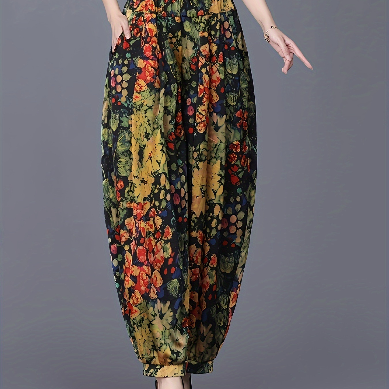 Print Lantern Pants For Women - Vintage Style, High Waist, Machine Washable - Spring/summer/fall
Print Lantern Pants For Women - Vintage Style, High Waist, Machine Washable - Spring/summer/fall