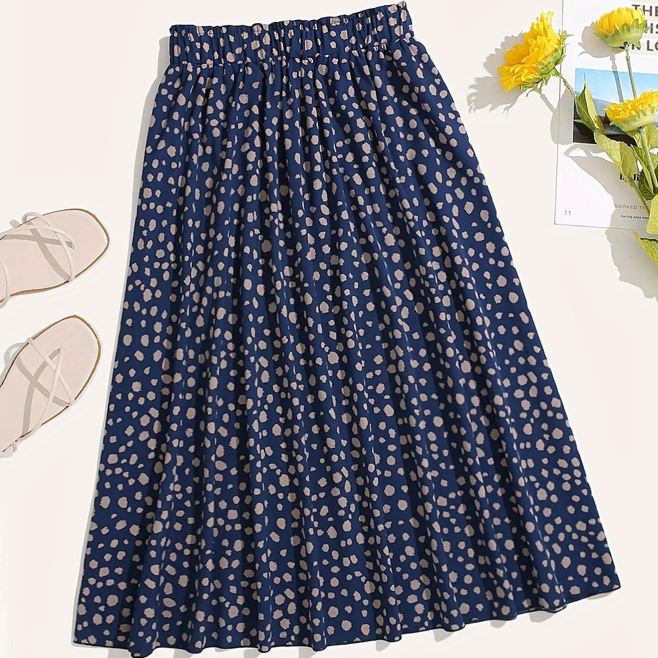 Allover Print Elastic Waist Skirt, Elegant Loose Skirt For Spring & Summer, Women's Clothing
Allover Print Elastic Waist Skirt, Elegant Loose Skirt For Spring & Summer, Women's Clothing