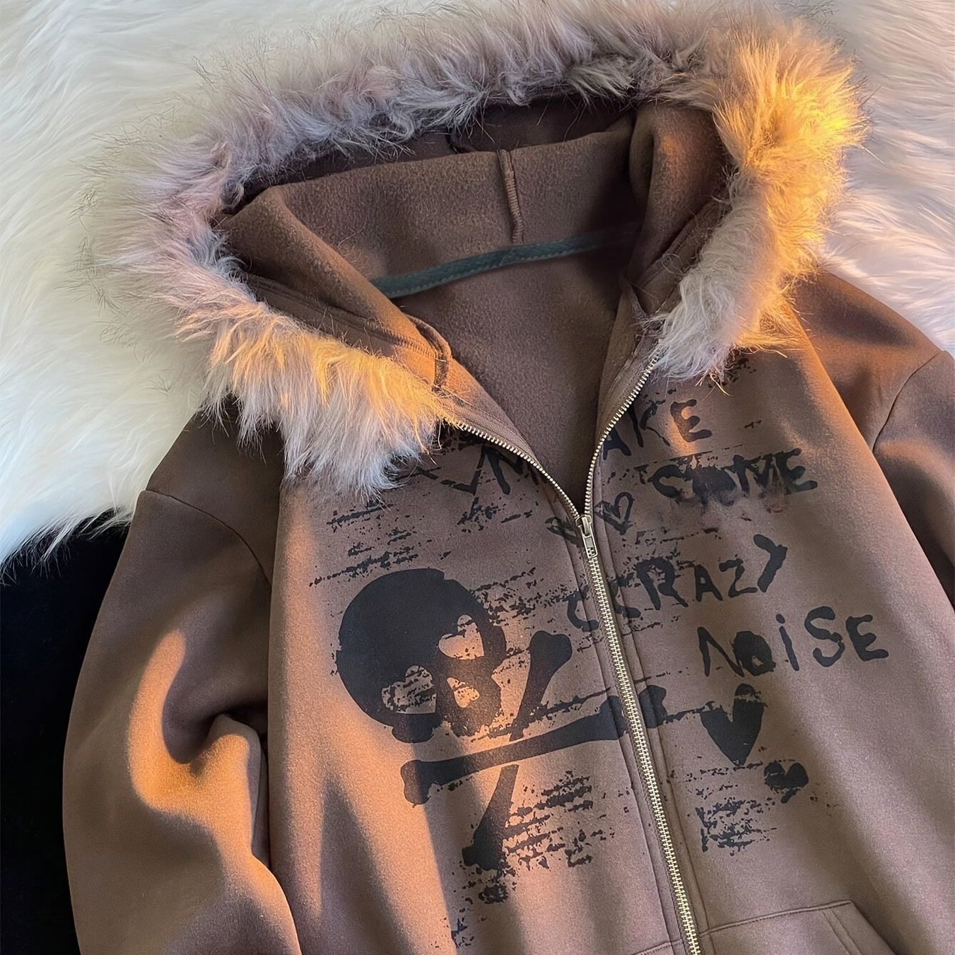 Sweat à Capuche Style Y2K pour Femme avec Bordure en Fausse Fourrure, Manches Longues, Coupe , Imprimé Alphabet, Tissu Tricoté, Polyester 95%, Élasthanne 5%, Sweat à Capuche Toutes , Hoodie Oversize
Sweat à Capuche Style Y2K pour Femme avec Bordure en Fausse Fourrure, Manches Longues, Coupe , Imprimé Alphabet, Tissu Tricoté, Polyester 95%, Élasthanne 5%, Sweat à Capuche Toutes , Hoodie Oversize