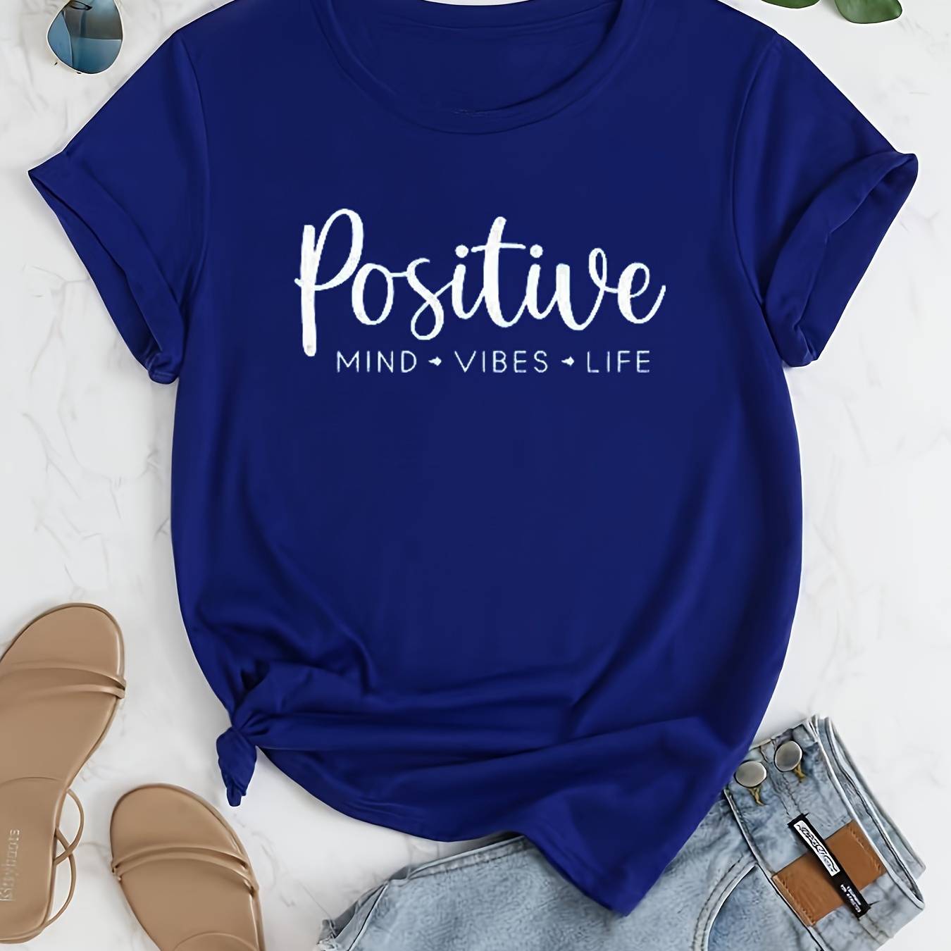 Letter Print Crew Neck T-shirt, Short Sleeve Casual Top For Spring & Summer, Women's Clothing
Letter Print Crew Neck T-shirt, Short Sleeve Casual Top For Spring & Summer, Women's Clothing