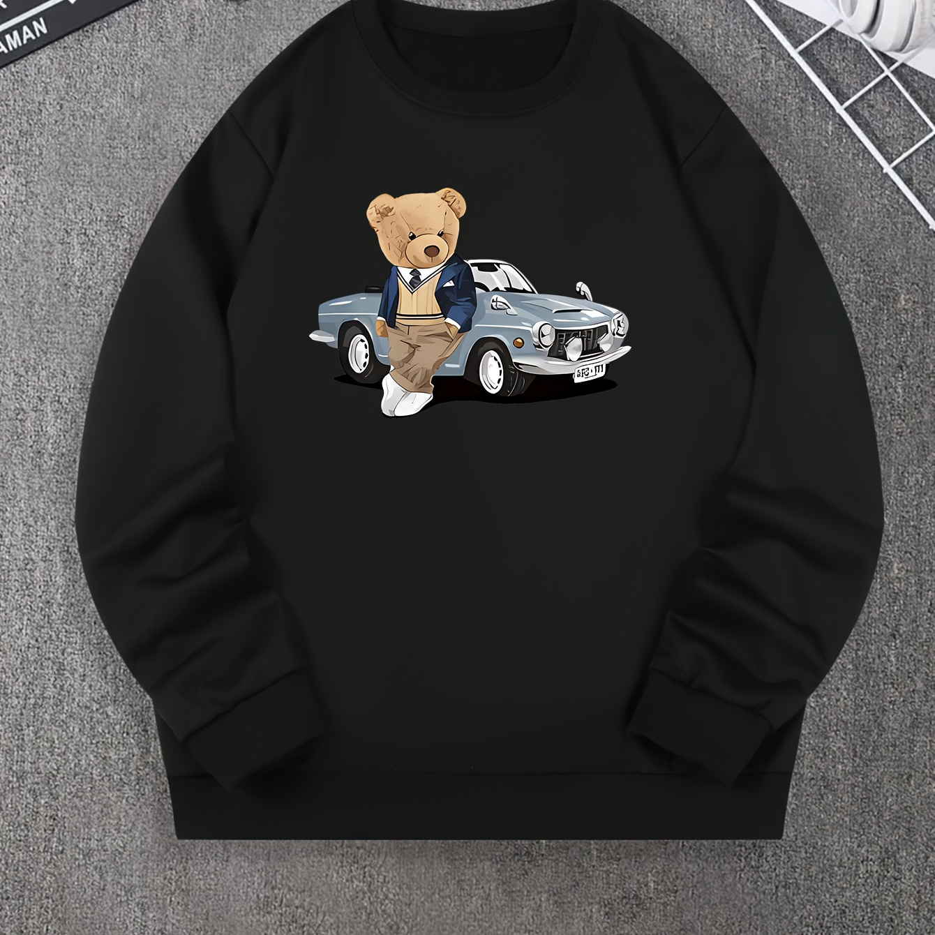 Bear Car Print Pull Homme Col Rond Manches Longues Sweatshirt Motif Lâche Décontracté Haut Pour Automne Hiver Vêtements Hommes Comme Cadeaux
Bear Car Print Pull Homme Col Rond Manches Longues Sweatshirt Motif Lâche Décontracté Haut Pour Automne Hiver Vêtements Hommes Comme Cadeaux