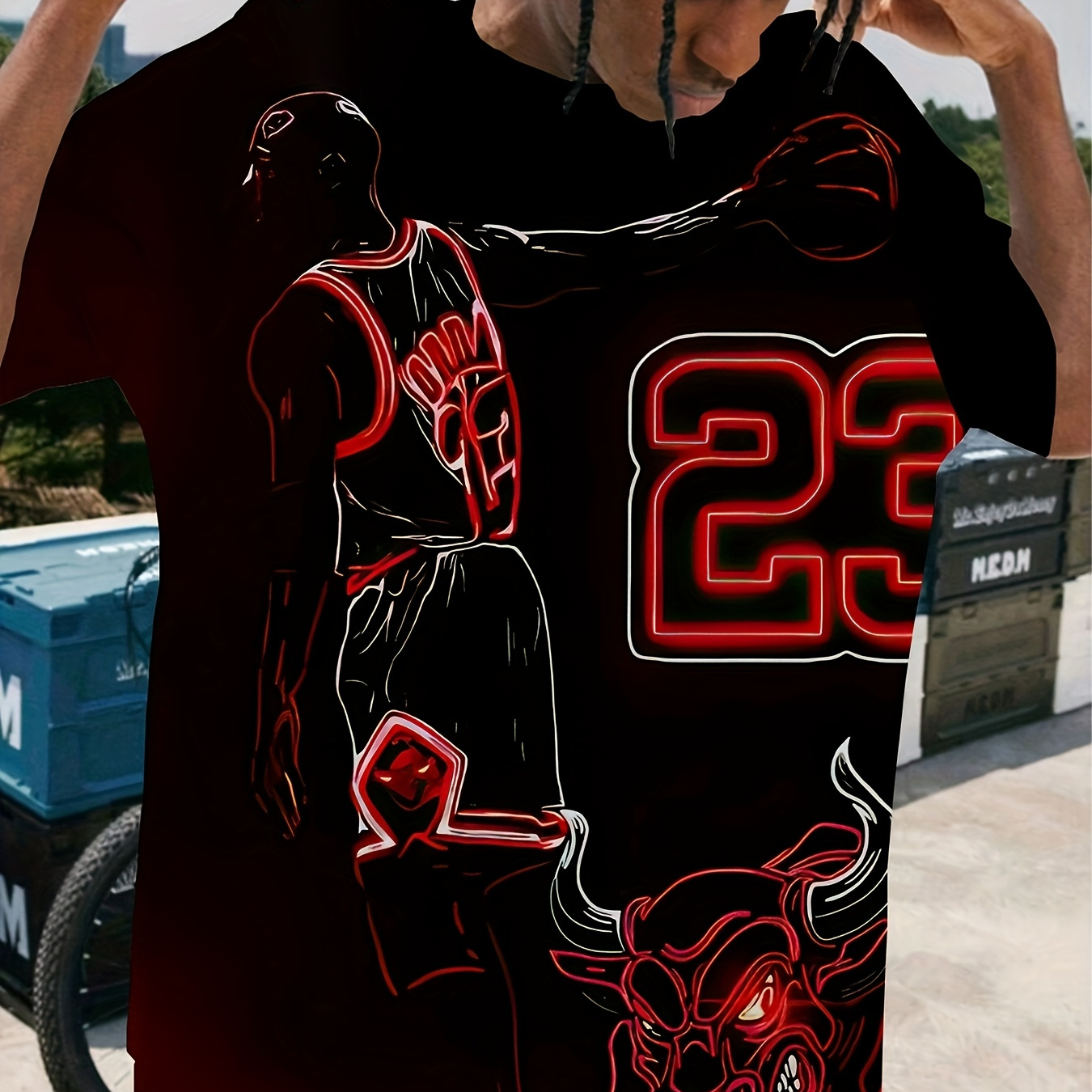Men's 3d Basketball Player Graphic Tee - Breathable & Soft Polyester , Casual Round Neck Short Sleeve Shirt For All
Men's 3d Basketball Player Graphic Tee - Breathable & Soft Polyester , Casual Round Neck Short Sleeve Shirt For All