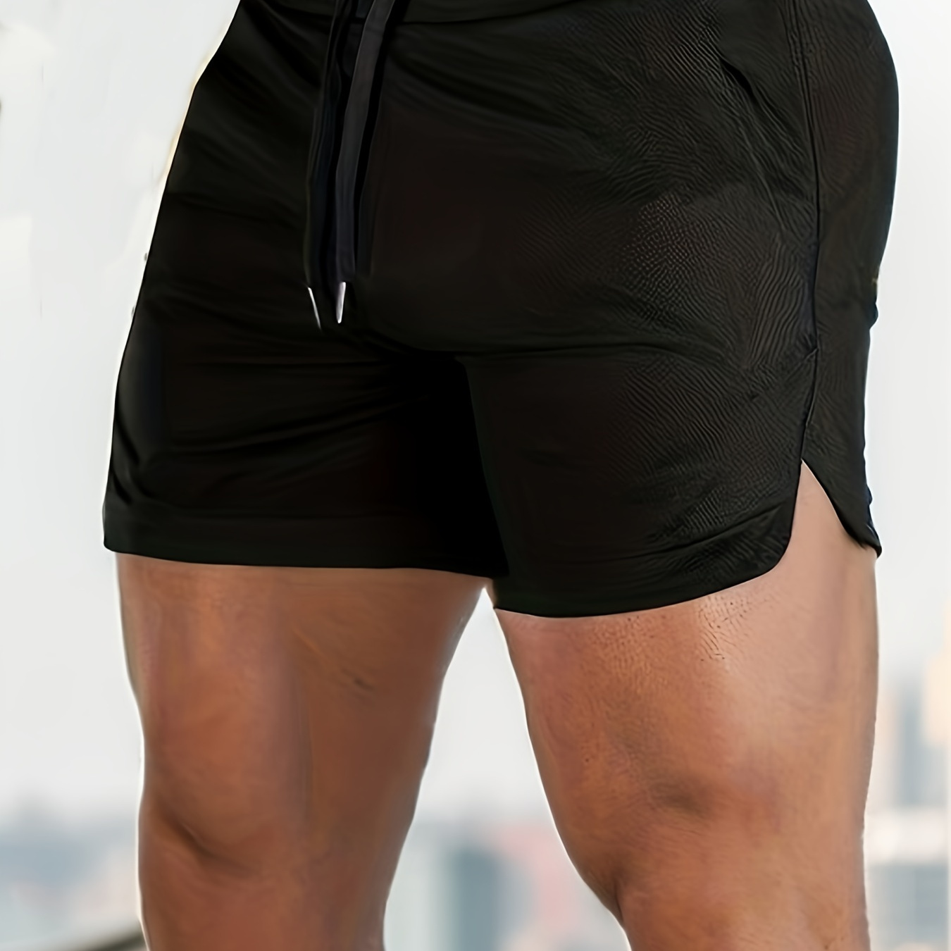 Quick Drying Comfy Active Shorts With Pockets, Men's Casual Stretch Waist Drawstring Shorts For Summer Gym Workout Training
Quick Drying Comfy Active Shorts With Pockets, Men's Casual Stretch Waist Drawstring Shorts For Summer Gym Workout Training