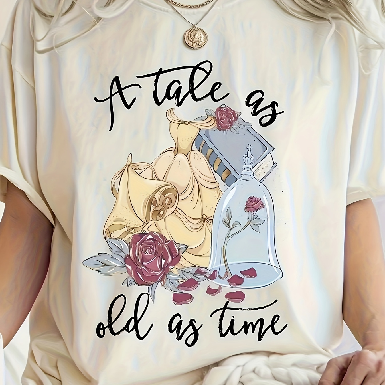 Neck T-shirt, Casual Loose Short Sleeve Summer T-shirts Tops, Women's Clothing
Neck T-shirt, Casual Loose Short Sleeve Summer T-shirts Tops, Women's Clothing