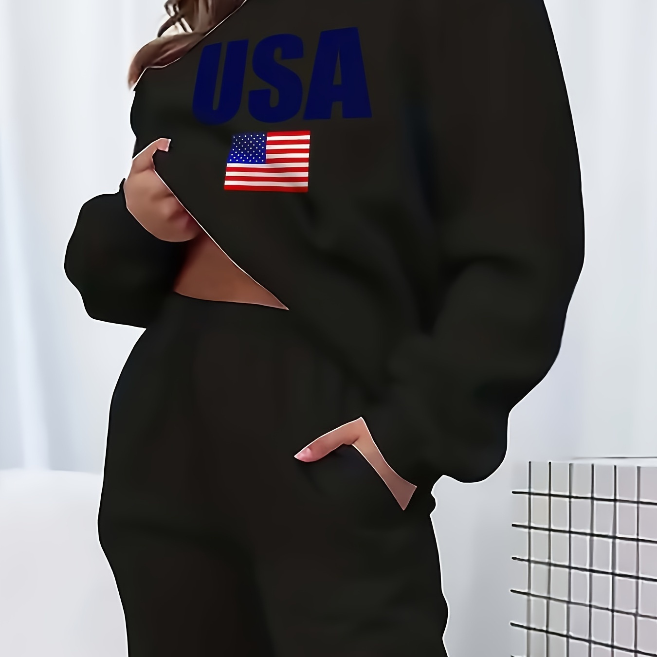 2pcs Set Outdoor Warm Fleece Casual Round Neck, Letter Pattern Casual Long Sleeve Shirt And Pants, Women's Casual
2pcs Set Outdoor Warm Fleece Casual Round Neck, Letter Pattern Casual Long Sleeve Shirt And Pants, Women's Casual