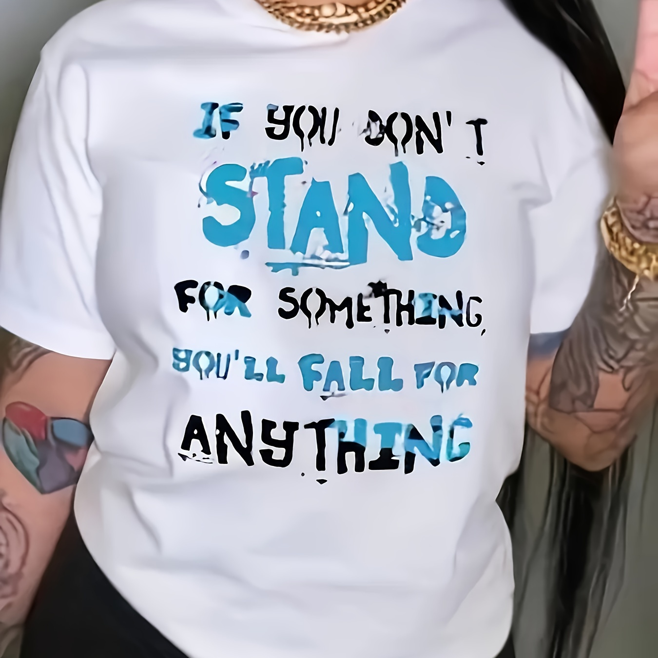 Size Letter Print T-shirt For Women - Crew Neck, Short Sleeve, Polyester , Machine Washable - In Black
Size Letter Print T-shirt For Women - Crew Neck, Short Sleeve, Polyester , Machine Washable - In Black