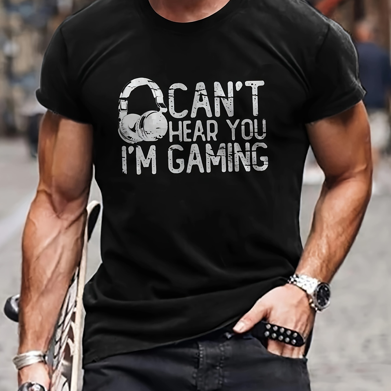 Men's Casual Crew Neck Graphic T-shirt With Stylish Letter Print, Versatile Short Sleeve Street Style Tee
Men's Casual Crew Neck Graphic T-shirt With Stylish Letter Print, Versatile Short Sleeve Street Style Tee
