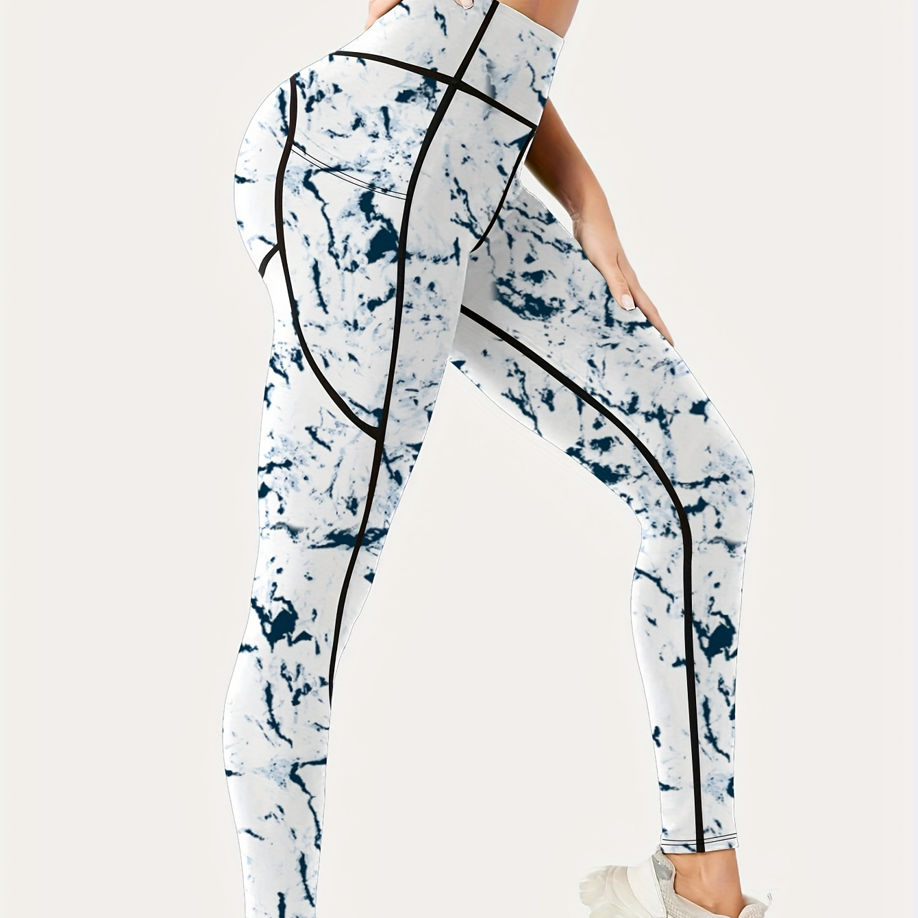 Women's Wide Waistband Sports Leggings, Comfortable Fitness Workout Running Yoga Pants, Women's Activewear
Women's Wide Waistband Sports Leggings, Comfortable Fitness Workout Running Yoga Pants, Women's Activewear