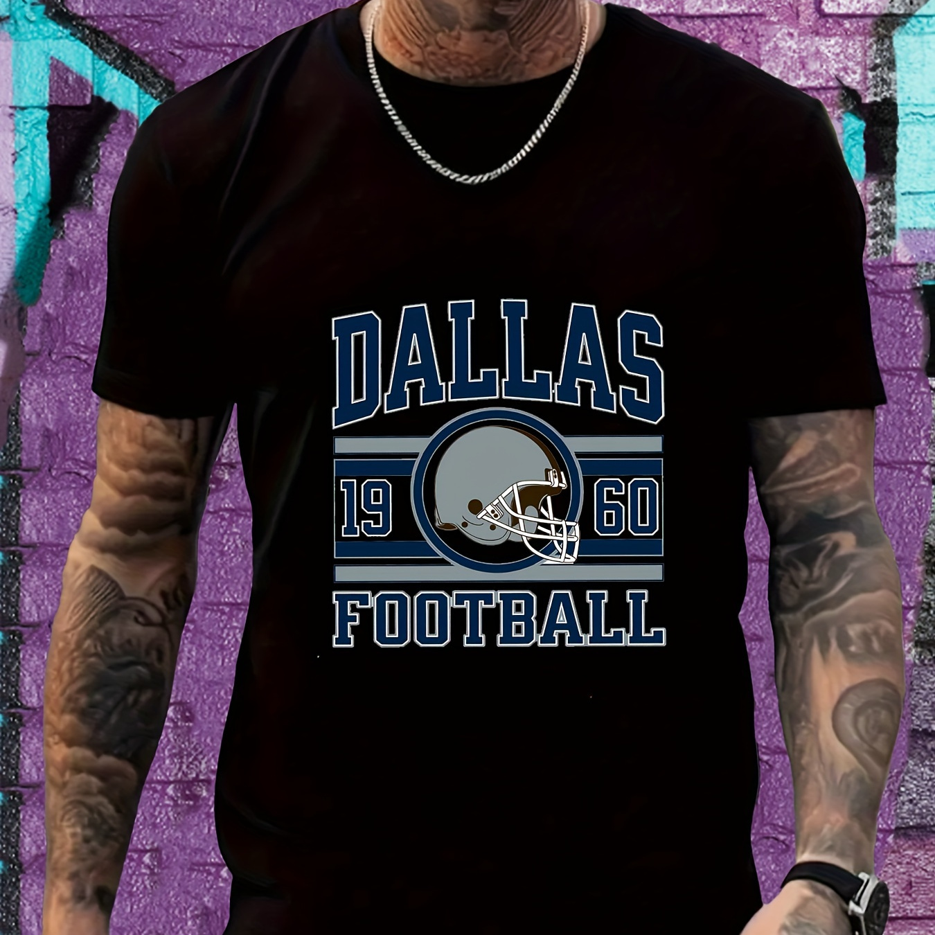 Dallas Football Print Men's Comfortable T-shirt, Super Soft And Comfortable Cotton T-shirt, Holiday Casual Wear 220g
Dallas Football Print Men's Comfortable T-shirt, Super Soft And Comfortable Cotton T-shirt, Holiday Casual Wear 220g