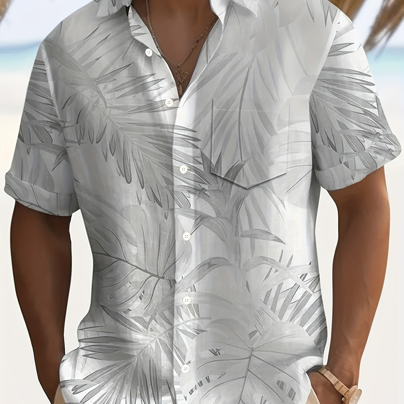 Men's Vintage & Floral Print Button-up Shirt With Chest Pocket - Short Sleeve, Polyester, Machine Washable
Men's Vintage & Floral Print Button-up Shirt With Chest Pocket - Short Sleeve, Polyester, Machine Washable