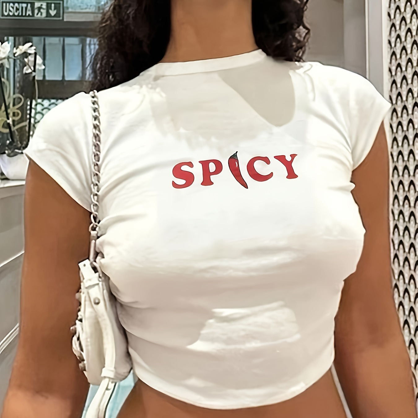 Y2k Letter Print T-shirt, Short Sleeve Crew Neck Casual Top For Summer & Spring, Women's Clothing
Y2k Letter Print T-shirt, Short Sleeve Crew Neck Casual Top For Summer & Spring, Women's Clothing