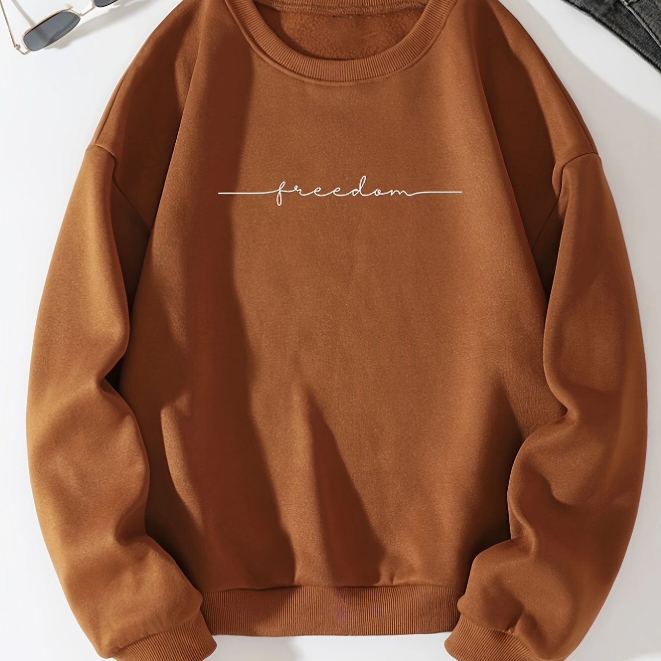 Sweat-shirt À Col Rond Imprimé De Lettres De Style Simple, Sweat-shirt De Sport À Manches Longues, Vêtements Pour Femmes
Sweat-shirt À Col Rond Imprimé De Lettres De Style Simple, Sweat-shirt De Sport À Manches Longues, Vêtements Pour Femmes