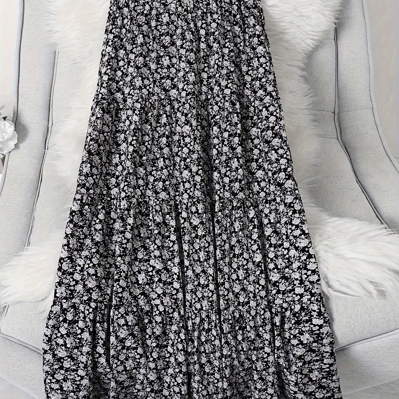 Floral Print Elastic Waist Skirt, Casual A-line Skirt For Spring & Summer, Women's Clothing
Floral Print Elastic Waist Skirt, Casual A-line Skirt For Spring & Summer, Women's Clothing
