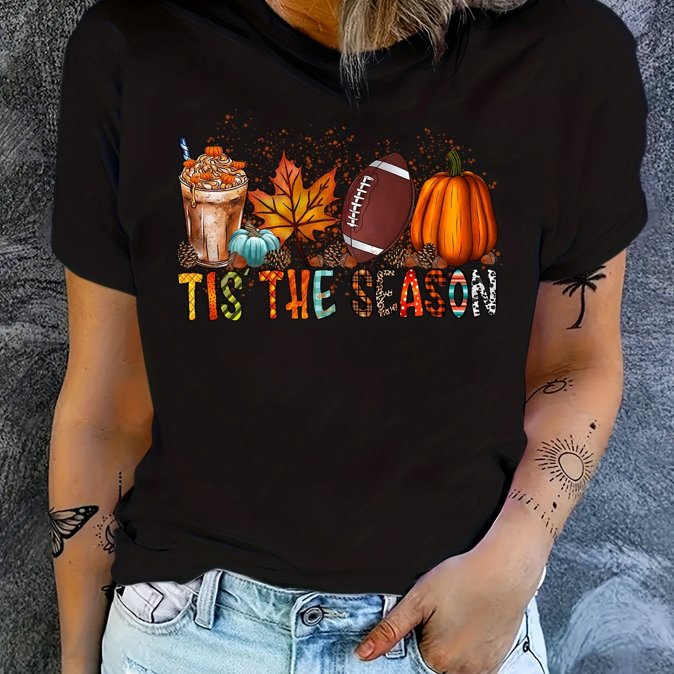 Halloween Graphic Print Long Sleeve Tee, Casual Long Sleeve Crew Neck T-shirt For Spring & Fall, Women's Clothing
Halloween Graphic Print Long Sleeve Tee, Casual Long Sleeve Crew Neck T-shirt For Spring & Fall, Women's Clothing