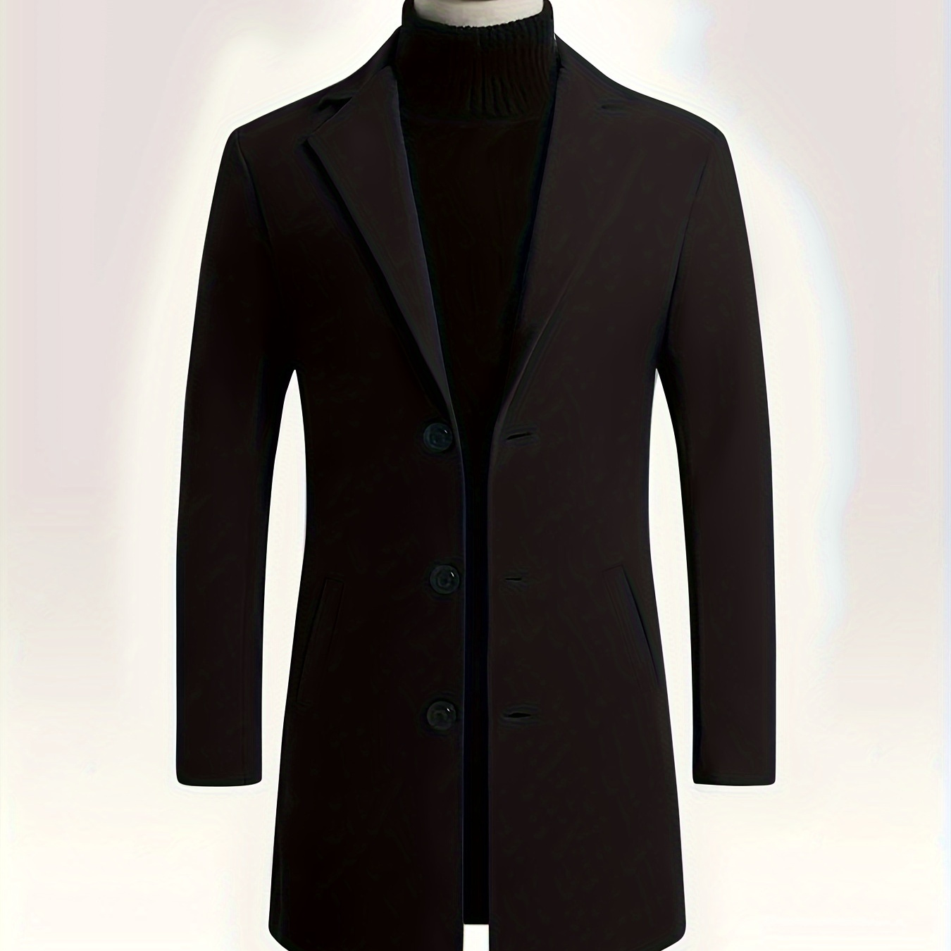 Men's Plus Size Solid Coat, Elegant Casual Jacket Fall Winter Fleece Long Jacket For Males, Men's Clothing
Men's Plus Size Solid Coat, Elegant Casual Jacket Fall Winter Fleece Long Jacket For Males, Men's Clothing