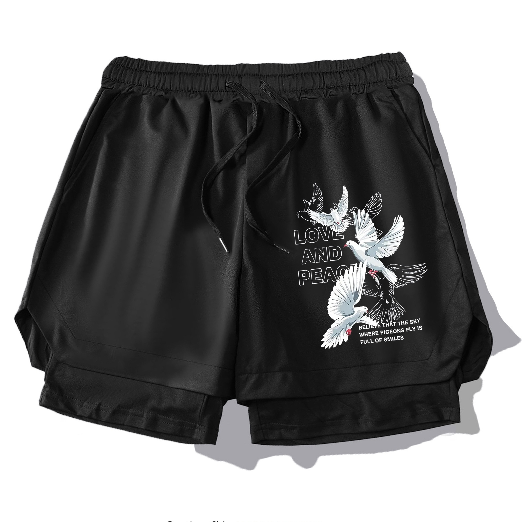 Quick Drying Breathable Sports Shorts With Printed Pattern Letters, Double-layer Elastic Fabric, Cool And Comfortable Sports Pants For Daily Outdoor Travel
Quick Drying Breathable Sports Shorts With Printed Pattern Letters, Double-layer Elastic Fabric, Cool And Comfortable Sports Pants For Daily Outdoor Travel