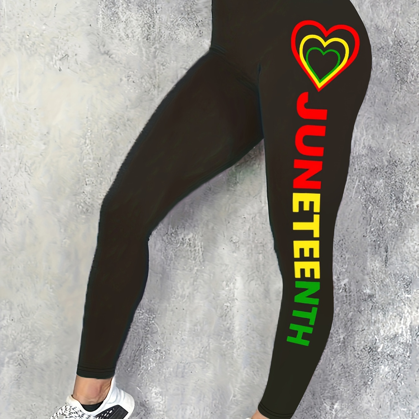 Letter & Heart Print High Waist Leggings, Y2k High Stretch Skinny Leggings For , Women's Clothing
Letter & Heart Print High Waist Leggings, Y2k High Stretch Skinny Leggings For , Women's Clothing