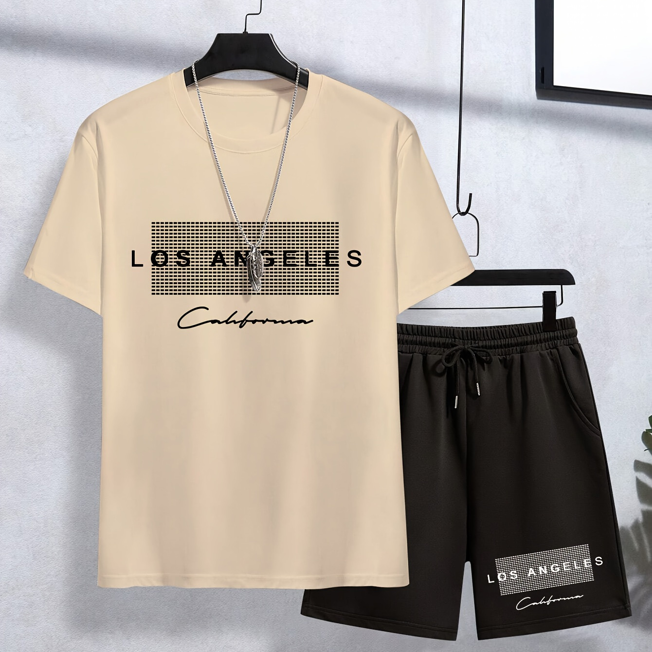 Letters Print Comfortable Short Sleeve T-shirt & Matching Shorts Set, 2pcs Boy's Trendy Summer Outfit
Letters Print Comfortable Short Sleeve T-shirt & Matching Shorts Set, 2pcs Boy's Trendy Summer Outfit