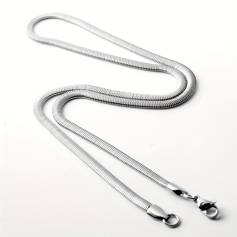1pc Titanium Steel Necklace Personality Trend Flat Snake Chain Fashion Men And Women Jewelry Accessories
1pc Titanium Steel Necklace Personality Trend Flat Snake Chain Fashion Men And Women Jewelry Accessories
