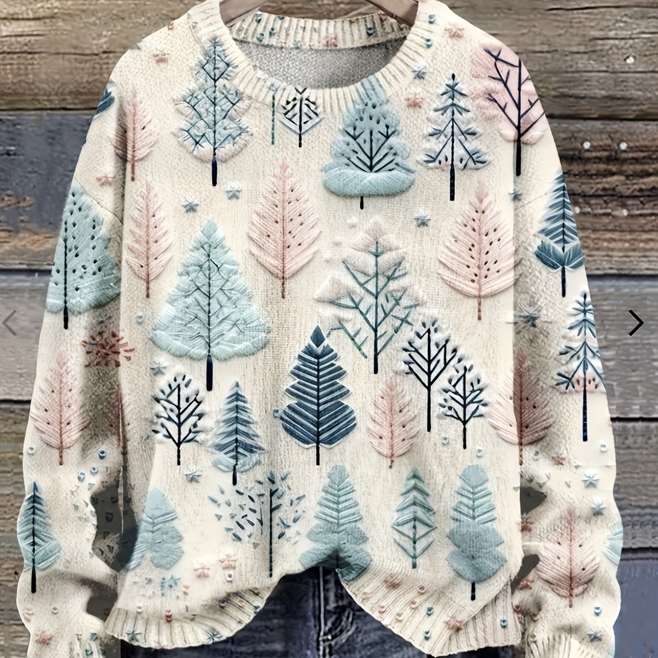 Chic Floral Print Pullover Sweater For Women - Casual Long Sleeve, Crew Neck, Polyester , Fall/winter
Chic Floral Print Pullover Sweater For Women - Casual Long Sleeve, Crew Neck, Polyester , Fall/winter