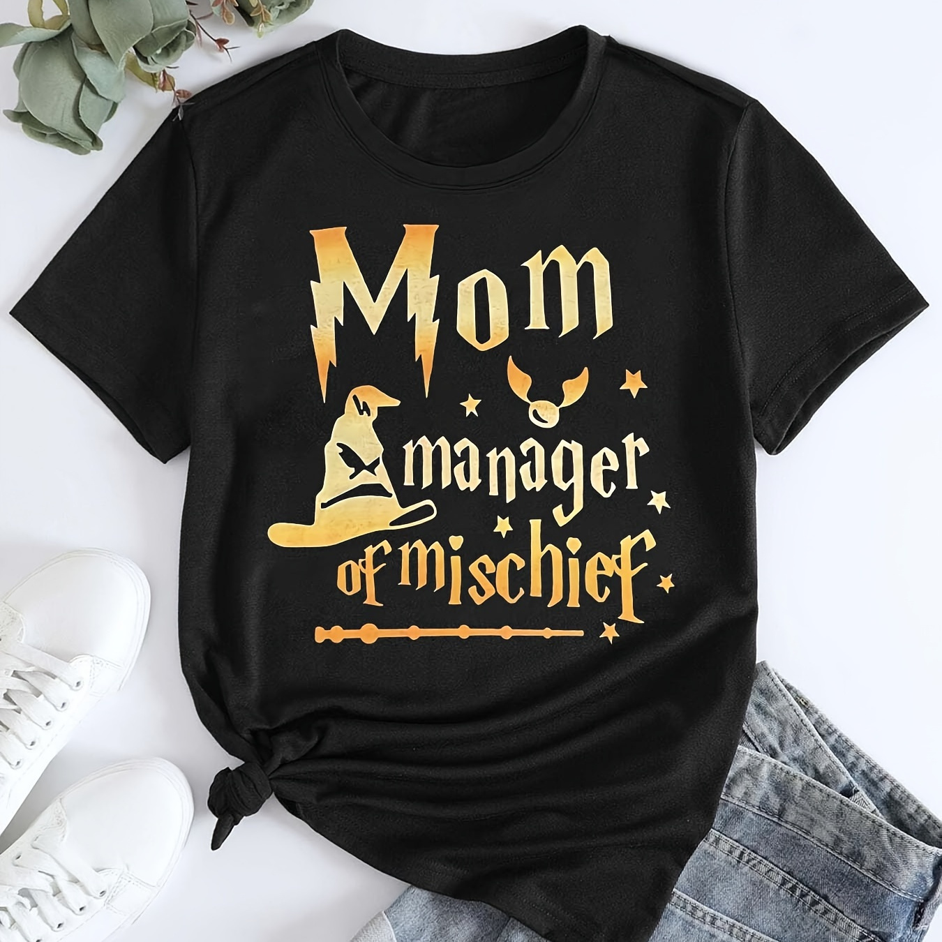 Mother's Day Letter Print T-shirt, Casual Crew Neck Short Sleeve Top For Spring & Summer, Women's Clothing
Mother's Day Letter Print T-shirt, Casual Crew Neck Short Sleeve Top For Spring & Summer, Women's Clothing