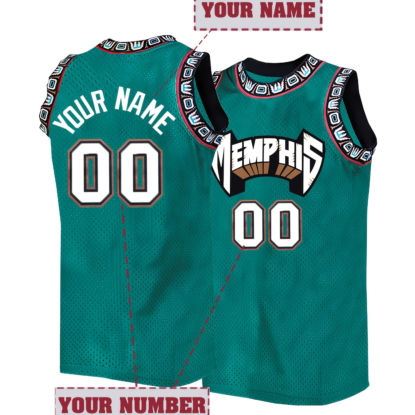Customized Basketball Jersey With Embroidered Name And Number, Breathable Sleeveless Round Neck Sports Top For Training And , Pattern, Sports Shirt, Best For Christmas, Thanksgiving
Customized Basketball Jersey With Embroidered Name And Number, Breathable Sleeveless Round Neck Sports Top For Training And , Pattern, Sports Shirt, Best For Christmas, Thanksgiving