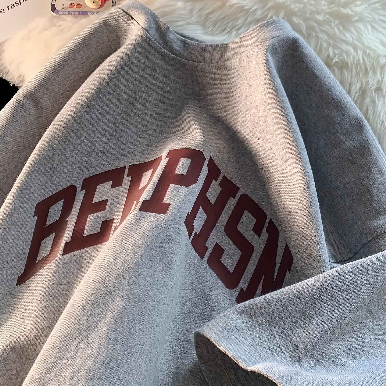 Oversized Letter Print T-shirt, Casual Crew Neck Drop Sleeve T-shirt For Spring & Summer, Women's Clothing
Oversized Letter Print T-shirt, Casual Crew Neck Drop Sleeve T-shirt For Spring & Summer, Women's Clothing