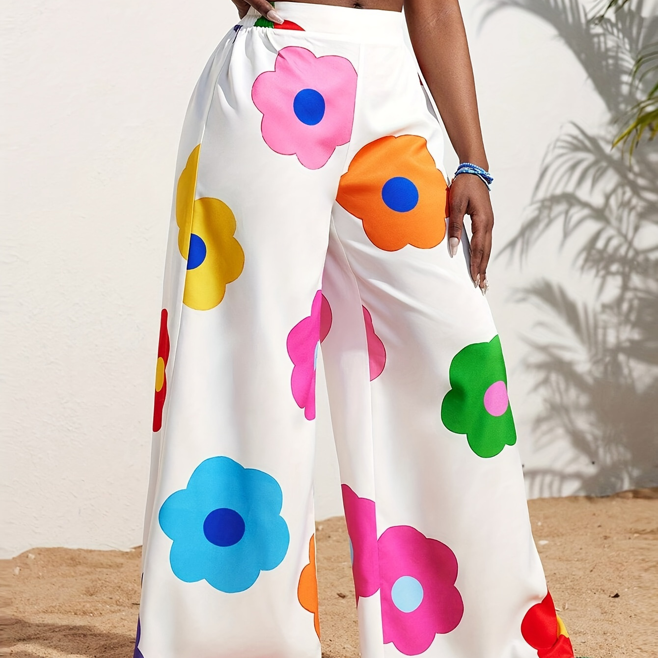 Floral Print Wide Leg Pants, Casual High Waist Loose Pants For Spring & Summer, Women's Clothing
Floral Print Wide Leg Pants, Casual High Waist Loose Pants For Spring & Summer, Women's Clothing