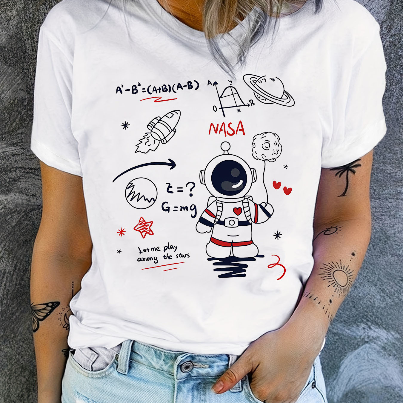 Women's Casual Crew Neck T-shirt With Cartoon Print - Soft Polyester & Spandex , Short Sleeve, Machine Washable -
Women's Casual Crew Neck T-shirt With Cartoon Print - Soft Polyester & Spandex , Short Sleeve, Machine Washable -