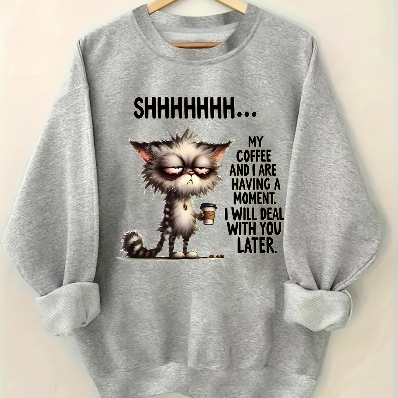 Cozy Cat Neck Sweatshirt For Women - Casual Long Sleeve Pullover, Fall & Winter
Cozy Cat Neck Sweatshirt For Women - Casual Long Sleeve Pullover, Fall & Winter
